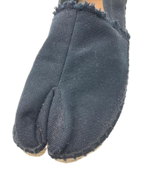Maison Margiela（メゾンマルジェラ）Maison Margiela (メゾンマルジェラ) Tabi COTTON ESPADRILLES ブラック サイズ:40の古着・服飾アイテム