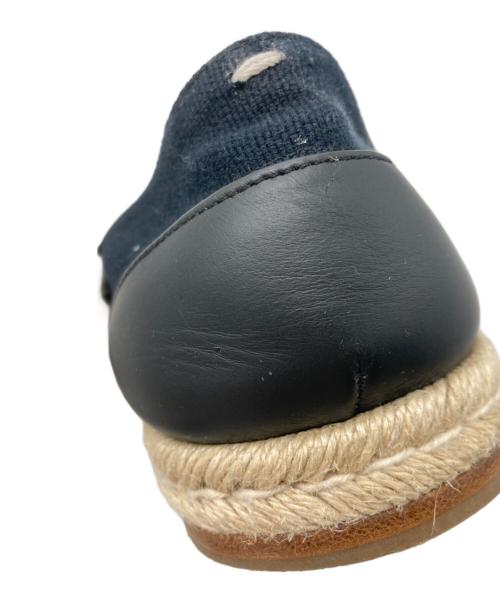 Maison Margiela（メゾンマルジェラ）Maison Margiela (メゾンマルジェラ) Tabi COTTON ESPADRILLES ブラック サイズ:40の古着・服飾アイテム