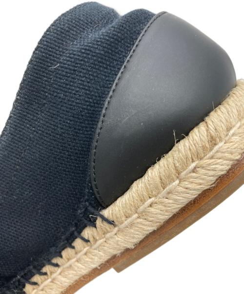 Maison Margiela（メゾンマルジェラ）Maison Margiela (メゾンマルジェラ) Tabi COTTON ESPADRILLES ブラック サイズ:40の古着・服飾アイテム