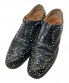 CHURCH'Sチャーチ）の古着「スタッズウィングチップシューズ」｜ブラック