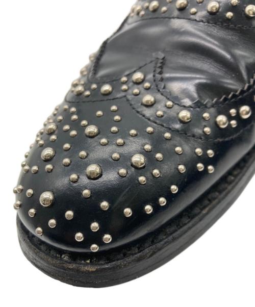 CHURCH'S（チャーチ）CHURCH'S (チャーチ) スタッズウィングチップシューズ ブラック サイズ:37 1/2の古着・服飾アイテム