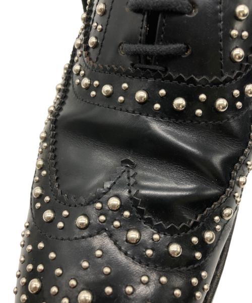 CHURCH'S（チャーチ）CHURCH'S (チャーチ) スタッズウィングチップシューズ ブラック サイズ:37 1/2の古着・服飾アイテム