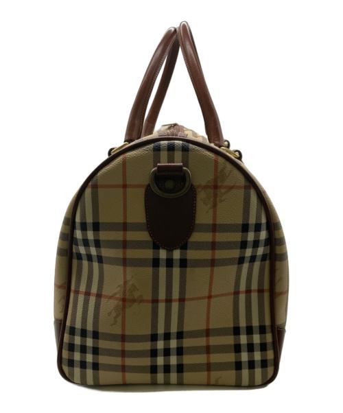 Burberry's（バーバリーズ）Burberry's (バーバリーズ) ノバチェックボストンバッグ ベージュの古着・服飾アイテム