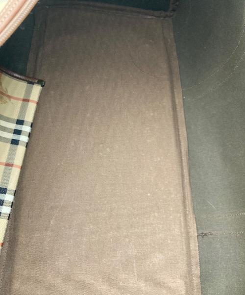 Burberry's（バーバリーズ）Burberry's (バーバリーズ) ノバチェックボストンバッグ ベージュの古着・服飾アイテム