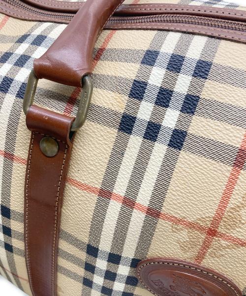 Burberry's（バーバリーズ）Burberry's (バーバリーズ) ノバチェックボストンバッグ ベージュの古着・服飾アイテム
