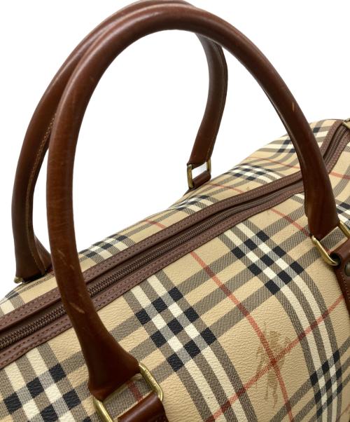 Burberry's（バーバリーズ）Burberry's (バーバリーズ) ノバチェックボストンバッグ ベージュの古着・服飾アイテム