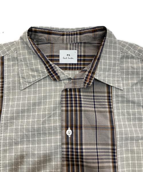 PAUL SMITH（ポールスミス）Paul Smith (ポールスミス) 長袖チェックシャツ　PY-WR-79573 カーキ×ブラウン サイズ:Lの古着・服飾アイテム