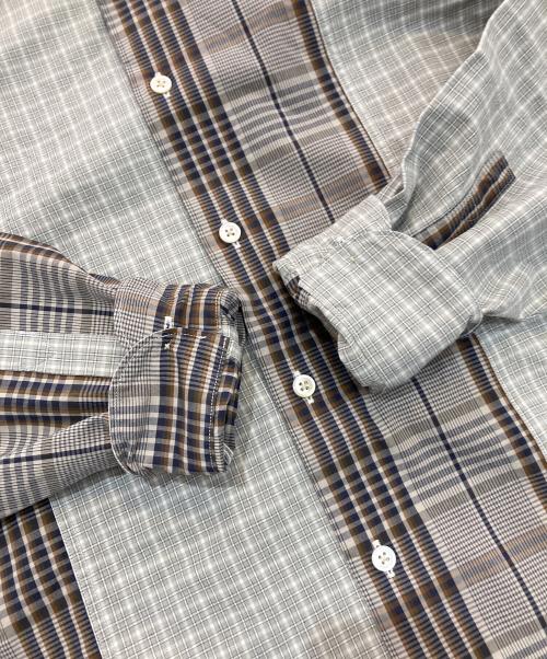 PAUL SMITH（ポールスミス）Paul Smith (ポールスミス) 長袖チェックシャツ　PY-WR-79573 カーキ×ブラウン サイズ:Lの古着・服飾アイテム
