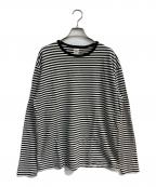 Ron Hermanロンハーマン）の古着「長袖ボーダーカットソー」｜ホワイト×ブラック