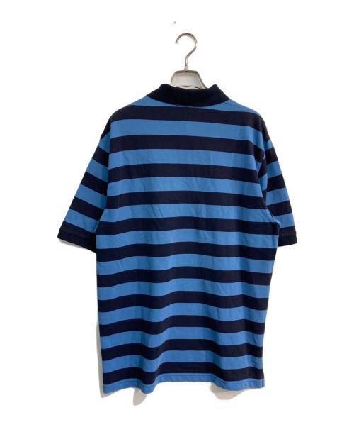 BROOKS BROTHERS（ブルックスブラザーズ）BROOKS BROTHERS (ブルックスブラザーズ) ボーダーポロシャツ ブルー×ネイビー サイズ:Lの古着・服飾アイテム