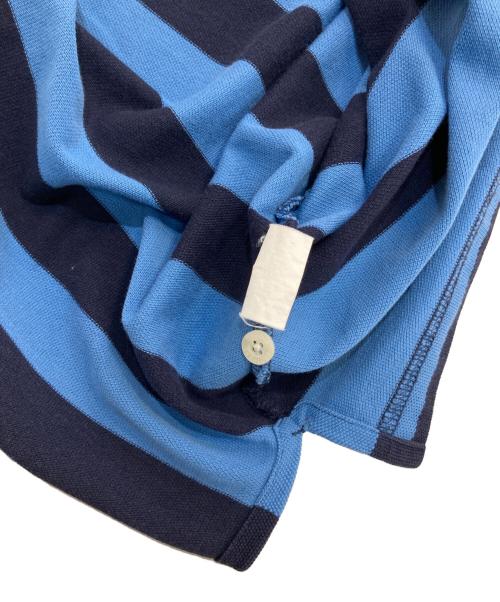 BROOKS BROTHERS（ブルックスブラザーズ）BROOKS BROTHERS (ブルックスブラザーズ) ボーダーポロシャツ ブルー×ネイビー サイズ:Lの古着・服飾アイテム