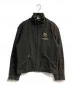 YAMAHAヤマハ）の古着「Logo Design Loose High Neck Duck Jacket  90‘s　10103」｜ブラック
