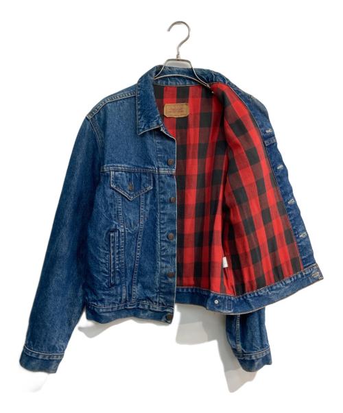 LEVI'S（リーバイス）LEVI'S (リーバイス) 裏地ネルデニムジャケット　80‘s-90‘s USA製　70411-0816 インディゴ サイズ:42Rの古着・服飾アイテム
