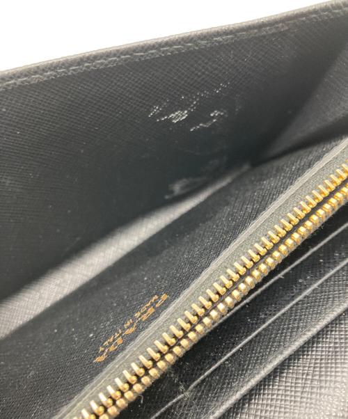 PRADA（プラダ）PRADA (プラダ) サフィアーノレザー 財布 ブラックの古着・服飾アイテム