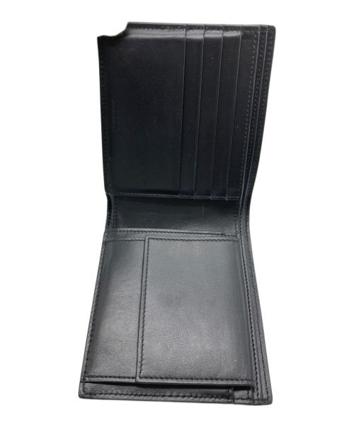 CELINE（セリーヌ）CELINE (セリーヌ) バイフォールドウォレット / クロコダイル型押しカーフスキン　10C873CUX ブラックの古着・服飾アイテム