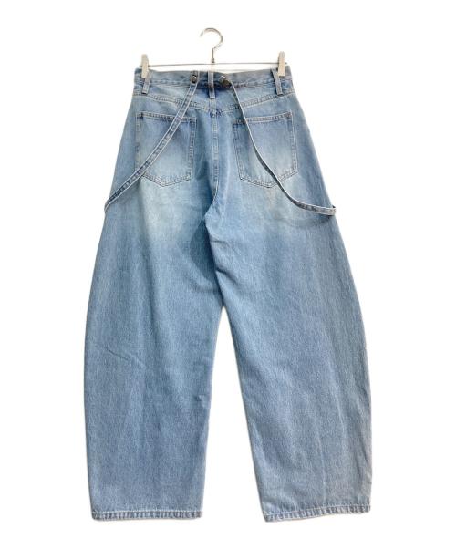 bon meur（ボンミュール）bon meur (ボンミュール) コクーン シルエット デニム パンツ インディゴ サイズ:40の古着・服飾アイテム