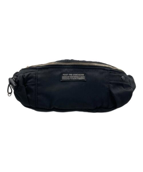 foot the coacher（フットザコーチャー）foot the coacher (フットザコーチャー) ウエストバッグ ブラックの古着・服飾アイテム