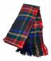 JOHNSTONS OF ELGIN (ジョンストンズオブエルガン) カシミヤチェックマフラー レッド×グリーン：12000円