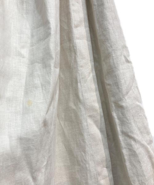 ebure（エブール）ebure (エブール) ボタニカルリネンワンピース　3310300304 アイボリー サイズ:36の古着・服飾アイテム