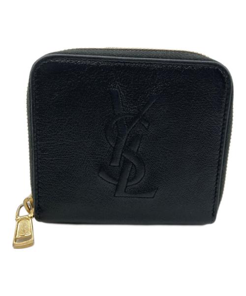 Yves Saint Laurent（イヴサンローラン）Yves Saint Laurent (イヴサンローラン) YSLロゴラウンドファスナーウォレット ブラックの古着・服飾アイテム