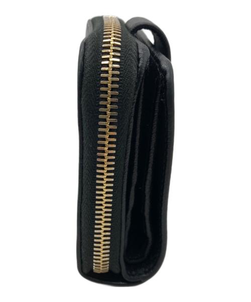 Yves Saint Laurent（イヴサンローラン）Yves Saint Laurent (イヴサンローラン) YSLロゴラウンドファスナーウォレット ブラックの古着・服飾アイテム