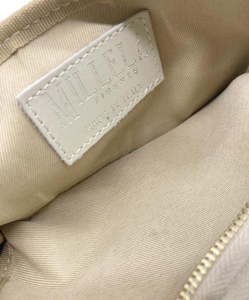 MILLELA FIRENZE（ミレッラフィレンツェ）MILLELA FIRENZE (ミレッラフィレンツェ) レザーショルダーバッグ ベージュの古着・服飾アイテム