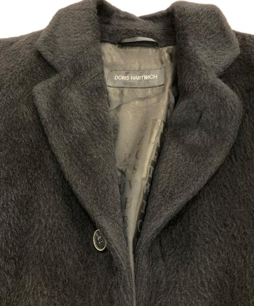 DORIS HARTWICH（ドリスハートウィッチ）DORIS HARTWICH (ドリスハートウィッチ) アルパカウールシャギーコート ブラック サイズ:48の古着・服飾アイテム