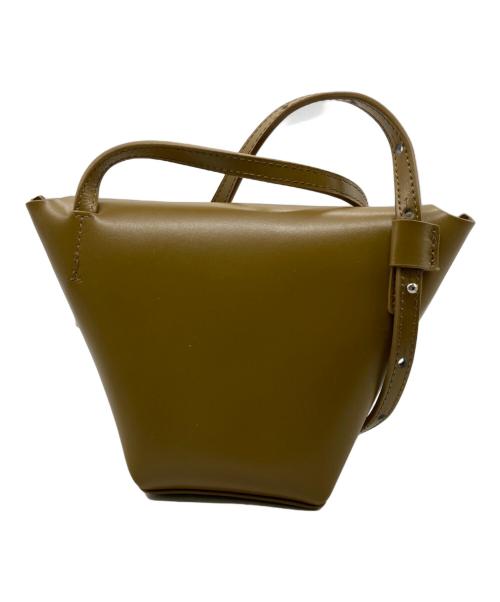 YAHKI（ヤーキ）YAHKI (ヤーキ) レザーショルダーバッグ オリーブの古着・服飾アイテム
