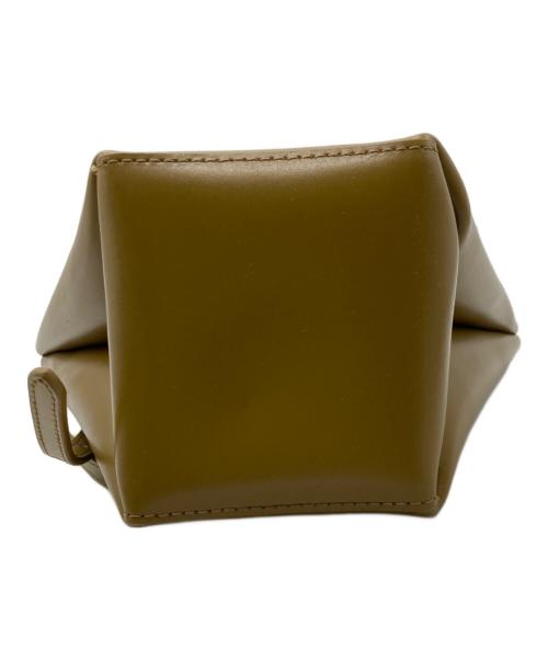 YAHKI（ヤーキ）YAHKI (ヤーキ) レザーショルダーバッグ オリーブの古着・服飾アイテム