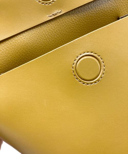 YAHKI（ヤーキ）YAHKI (ヤーキ) レザーショルダーバッグ オリーブの古着・服飾アイテム