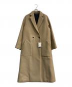 DRESSTERIORドレステリア）の古着「Super140'sダブルチェスターコート　085-93075」｜ベージュ