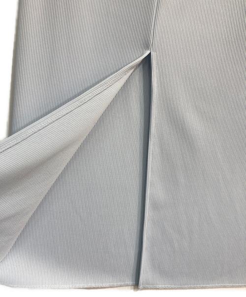 CAFUNE（カフネ）CAFUNE (カフネ) 細見えリブナロースカート　161515614 ブルー サイズ:38の古着・服飾アイテム