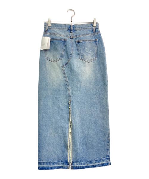 YENN（イエン）YENN (イエン) ダメージ加工デニムスカート　Y241-21026QU インディゴ サイズ:36の古着・服飾アイテム
