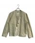 MANER（マネール）の古着「IGOR コットン ノーカラージャケット　MNR221」｜グリーンストーン