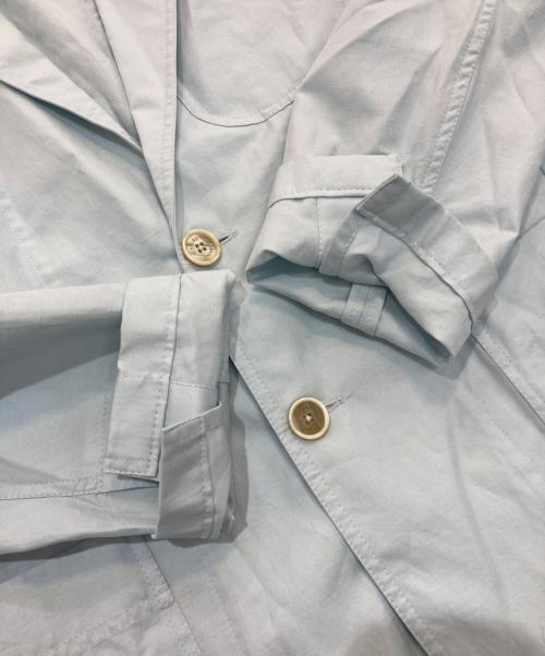 CARUSO（カルーゾ）CARUSO (カルーゾ) コットンリネン シングルブレステッド2Bジャケット　62-07-12-07004 ブルー サイズ:46の古着・服飾アイテム