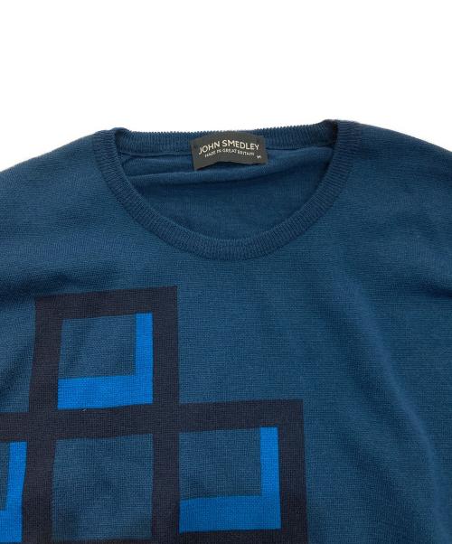 JOHN SMEDLEY（ジョンスメドレー）JOHN SMEDLEY (ジョンスメドレー) クルーネックニット ネイビー サイズ:Mの古着・服飾アイテム