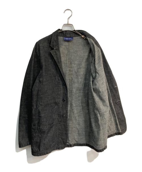 VETRA（ベトラ）VETRA (ベトラ) カバーオール ブラック サイズ:42の古着・服飾アイテム