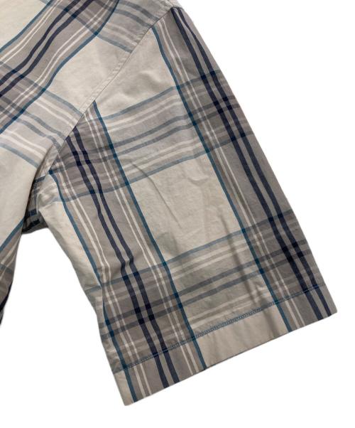 STUDIO NICHOLSON（スタジオ ニコルソン）STUDIO NICHOLSON (スタジオ ニコルソン) 半袖チェックシャツ ブラウン×グリーン サイズ:Sの古着・服飾アイテム