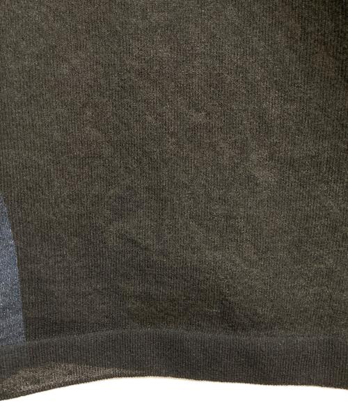 6(ROKU) BEAUTY&YOUTH（ロク ビューティーアンドユース）6(ROKU) BEAUTY&YOUTH (ロク ビューティーアンドユース) シアーカラーポイント ニット シャツカーディガン　25SS　8628-199-0142 ブラック サイズ:Freeの古着・服飾アイテム