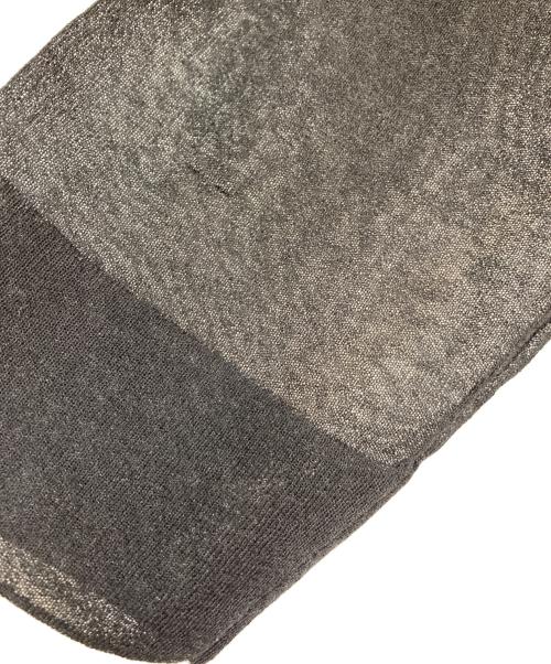 6(ROKU) BEAUTY&YOUTH（ロク ビューティーアンドユース）6(ROKU) BEAUTY&YOUTH (ロク ビューティーアンドユース) シアーカラーポイント ニット シャツカーディガン　25SS　8628-199-0142 ブラック サイズ:Freeの古着・服飾アイテム