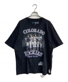 LIQUID BLUE（リキッドブルー）の古着「COLORADO ROCKIESプリントTシャツ」｜ブラック