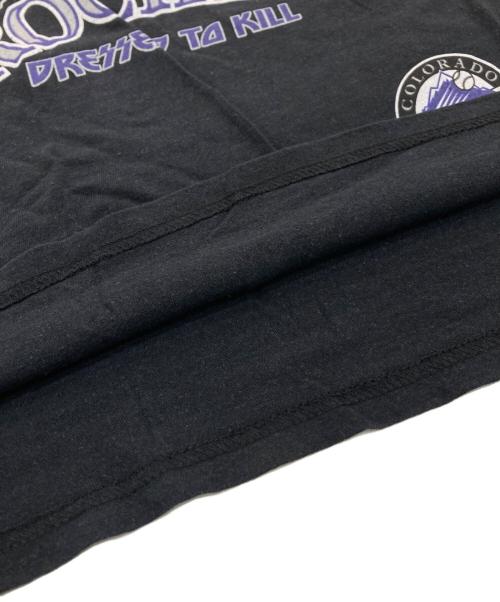 LIQUID BLUE（リキッドブルー）LIQUID BLUE (リキッドブルー) COLORADO ROCKIESプリントTシャツ ブラック サイズ:XLの古着・服飾アイテム
