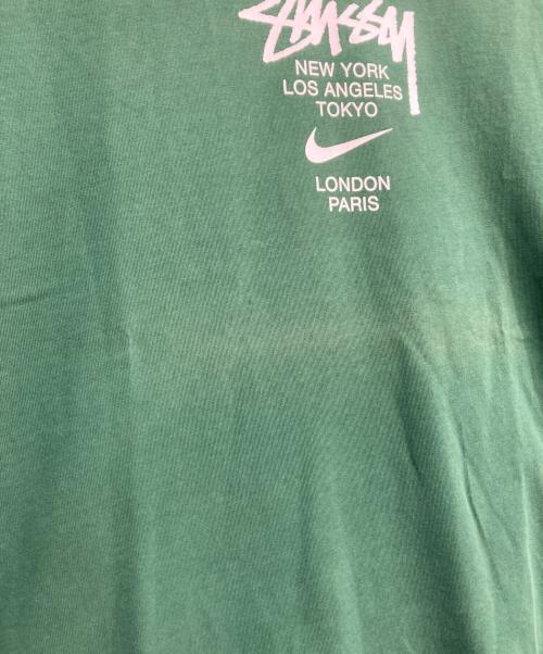 stussy（ステューシー）stussy (ステューシー) NIKE (ナイキ) NRG SS INTERNATIONAL TEE　DD3342-341 グリーン サイズ:Lの古着・服飾アイテム