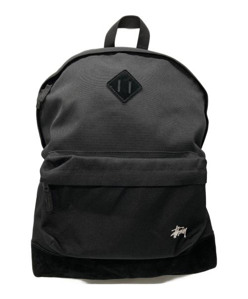 stussy（ステューシー）stussy (ステューシー) 切り替えバックパック ブラックの古着・服飾アイテム