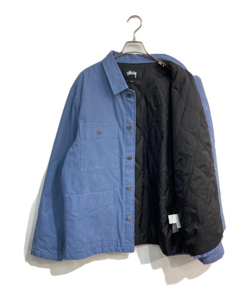 stussy（ステューシー）stussy (ステューシー) Quilted Chore JACKET　115475 ブルー サイズ:Lの古着・服飾アイテム