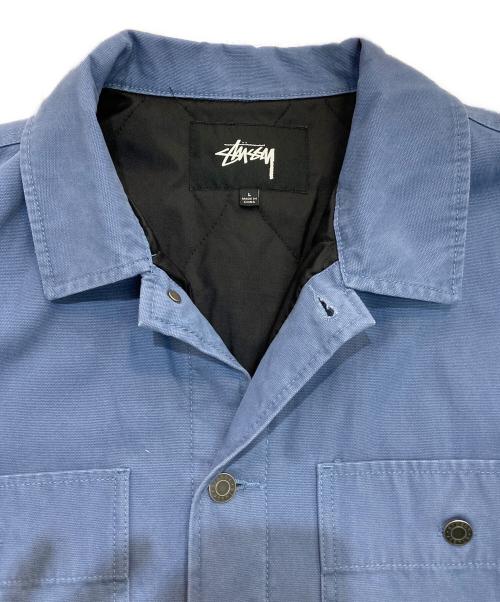 stussy（ステューシー）stussy (ステューシー) Quilted Chore JACKET　115475 ブルー サイズ:Lの古着・服飾アイテム