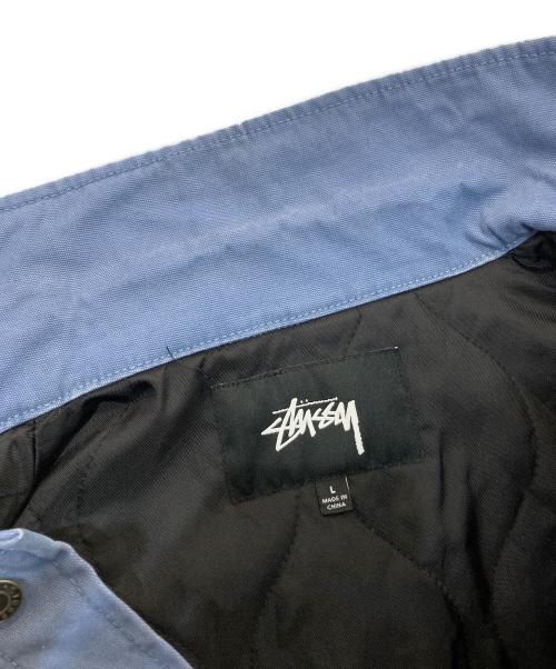 stussy（ステューシー）stussy (ステューシー) Quilted Chore JACKET　115475 ブルー サイズ:Lの古着・服飾アイテム