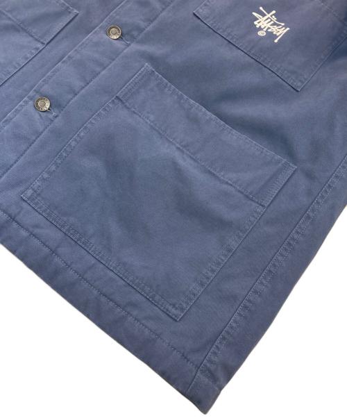 stussy（ステューシー）stussy (ステューシー) Quilted Chore JACKET　115475 ブルー サイズ:Lの古着・服飾アイテム