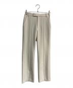 Whim Gazetteウィムガゼット）の古着「フロントスリットパンツ　WGZ1022102A0009」｜アイボリー