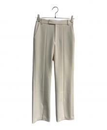 Whim Gazette（ウィムガゼット）の古着「フロントスリットパンツ　WGZ1022102A0009」｜アイボリー